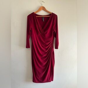Lauren By Ralph Lauren Red Dress With Sleeve Women’s Size 14
